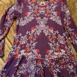 Floral print tunic dress